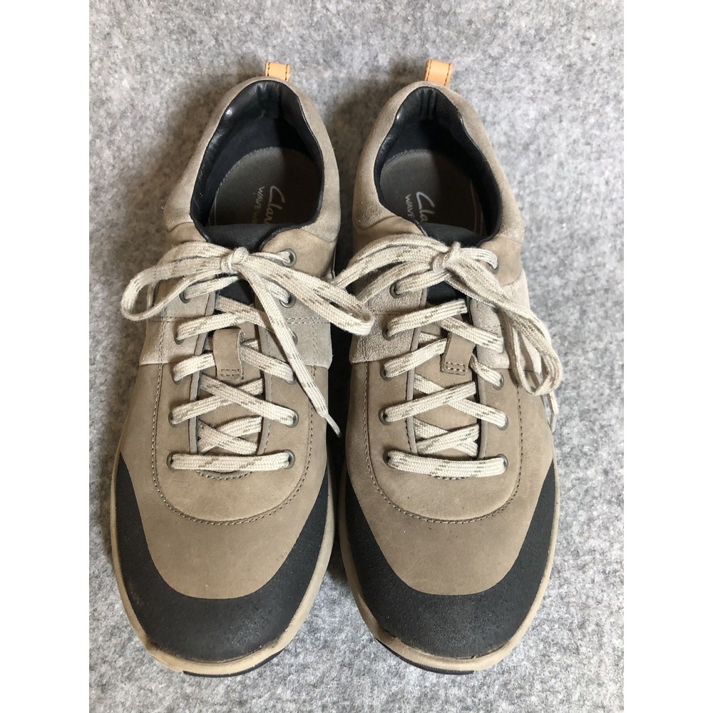 Clarks Sneaker Shoes Womens 10 M Brown Waterproof Leather Wave Walk Trek